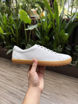 Bramford white gum sole barefoot sneaker