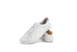 Bramford white barefoot sneaker - top view