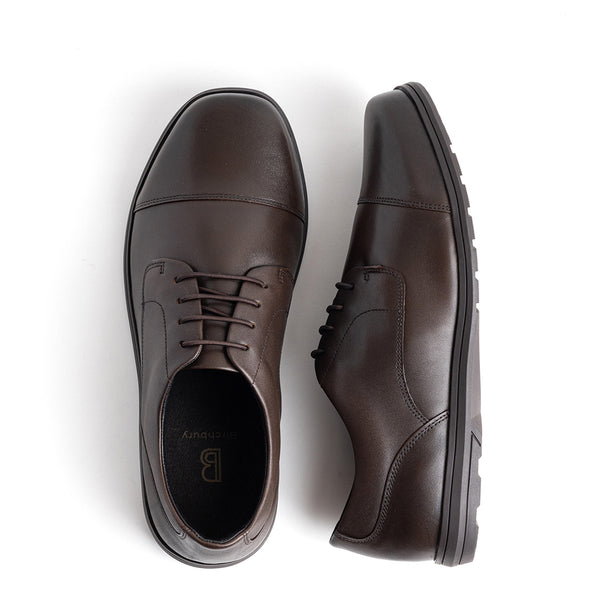 Brenston vintage brown barefoot dress shoe